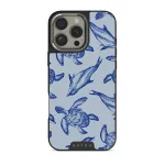 Aquatic Dance - iPhone 16 Pro Case, Elite Dark (MagSafe) / Silver