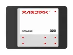 SANDISK 320 SATA III SSD 1 TB 2,5 tolli