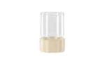 Vica Lantern &ndash; beežid/mustad t&auml;pid &ndash; D8*H12*B8cm
