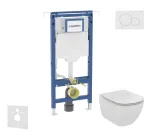 Geberit Duofix p&otilde;randamooduli komplekt, Ideal Standard Tesi WC-pott ja istmekate, Sigma01 nupud, Alpine White SANI11CD3125