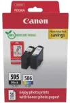 Canon tindid 7171C004 / PG-595/CL-586 PVP Multipack must, sinine, punane, kollane
