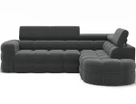 The Carmenn corner sofa is a modern and functional sofa for the living room, combining an impressive modular form with high everyday comfort. With dimensions of 256x220x75-102 cm, this model works perfectly in a spacious relaxation area, offering a c ...