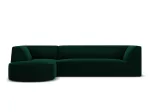 Velvet Modular Left Corner Sofa, "Siena", 4 Seats, 273x180x69 Made in Europe