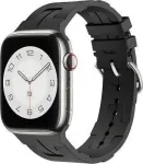 38/40/41mm Watch Silicone Ultra Black