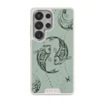 Pisces - Samsung Galaxy S25 Ultra Case, Elite Light (Magnetic) / Silver / Turquoise