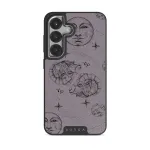 Capricorn - Samsung Galaxy S25 Case, Elite Dark (Magnetic) / Silver / Purple