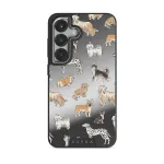 Playground - Samsung Galaxy S25 Plus Case, Elite Mirror Dark (Magnetic) / Silver