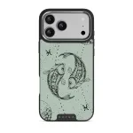 Pisces - iPhone 17 Pro Max Case, Elite Dark (MagSafe) / Silver / Turquoise