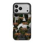 Morning Commute - Designer iPhone 17 Pro Max Case, Elite Mirror Dark (MagSafe) / Silver
