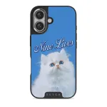 Nine Lives - iPhone 16 Plus Case, Elite Dark (MagSafe) / Silver
