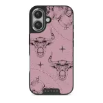 Taurus - iPhone 16 Plus Case, Elite Dark (MagSafe) / Silver / Pink