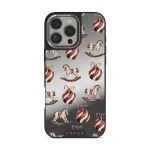 Rocking Around - iPhone 16 Pro Case, Elite Mirror Dark (MagSafe) / Silver