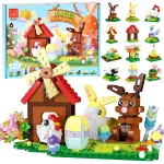 EASTER FARM 12-in-1 ehitusklotsid, &uuml;hendatavad! 665 t&uuml;kki ZA6551