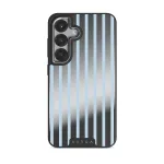 The Hamptons - Samsung Galaxy S25 Case, Elite Mirror Dark (Magnetic) / Silver