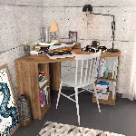 &Otilde;ppelaud, Hanah Home, p&auml;hkel, 120 x 76,8 x 90, cm