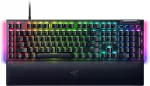 Razer BlackWidow V4 mehaaniline m&auml;nguklaviatuur, kollane l&uuml;liti, vene paigutus, juhtmega, must
