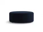 Velvet Pouf, "Dia", 1 Seat, 90x90x35, Royal Blue