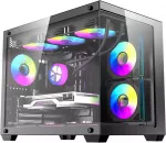 &bdquo;DarkFlash&ldquo; korpus &bdquo;DarkFlash B275 PRO&ldquo;, must + 6 ventilaatorit