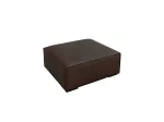 Genuine Leather Pouf, "Turin", 1 Seat, 100x100x39 Made in Europe