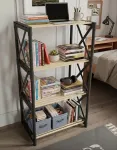 Mitmeotstarbeline riiul, Hanah Home, must, 54 x 105 x 37