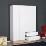 Riidekapp, Hanah Home, valge, 137 x 198 x 52