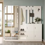 Esikulaud, Hanah Home, valge, 187,2 x 180 x 37,5