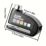 Alarm disc brake lock Black