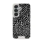 Night Sky - Dotted Samsung Galaxy S25 Case, Elite Light (Magnetic) / Silver