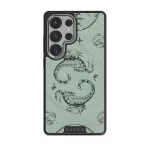 Scorpio - Samsung Galaxy S25 Ultra Case, Elite Dark (Magnetic) / Silver / Turquoise