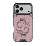 Scorpio - iPhone 17 Pro Max Case, Elite Dark (MagSafe) / Silver / Pink