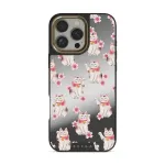Maneki Neko - iPhone 16 Pro Case, Elite Mirror Dark (MagSafe) / Gold