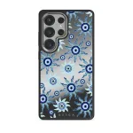 Blue Gaze - Samsung Galaxy S25 Ultra Case, Elite Mirror Dark (Magnetic) / Silver