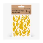 Helkurkleepsud jalgrattale BOOKMAN Reflective Stickers for Bicycles, Yellow Flames