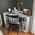 &Otilde;ppelaud, Hanah Home, valge, 120 x 76,8 x 90, cm