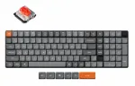 "Keychron K17 MAX QMK/VIA Hot Swap" madala profiiliga mehaaniline klaviatuur Gateron Red klahvidega