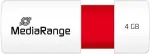 "STICK MediaRange USB-Stick 4GB USB 2.0 Slider punane"