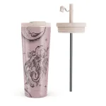 Virgo - Travel Mug, 700 ml / Flap & Straw Set / Pink