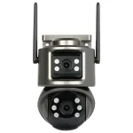 ICSEE-W62SD-2 v&auml;listingimustes kasutatav p&ouml;&ouml;ratav IP-kaamera, millel on &bdquo;Wi-Fi&ldquo;, &bdquo;Full-Color&ldquo;, 2 &times; 3 Mpx, 2 &times; 3,6 mm