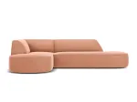Velvet Modular Left Corner Sofa, "Siena", 4 Seats, 273x180x69 Made in Europe