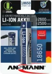 Li-Ion battery 18650 2600mAh with micro USB charging