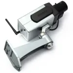 Dummy security camera with motion detector