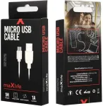 Cable USB - microUSB 1A 1m White