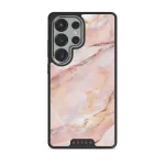 Morning Sunshine - Pastel Marble Samsung Galaxy S25 Ultra Case, Elite Dark (Magnetic) / Silver