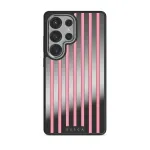 Strawberry Jam - Samsung Galaxy S25 Ultra Case, Elite Mirror Dark (Magnetic) / Silver