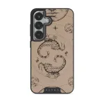Scorpio - Samsung Galaxy S25 Plus Case, Elite Dark (Magnetic) / Silver / Beige