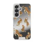 Pretty Kitty - Samsung Galaxy S25 Case, Elite Mirror Light (Magnetic) / Silver