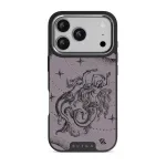 Virgo - iPhone 17 Pro Case, Elite Dark (MagSafe) / Silver / Purple