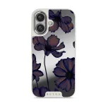 Velvet Night - iPhone 16 Case, Elite Mirror Light (MagSafe) / Silver