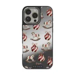 Rocking Around - iPhone 16 Pro Max Case, Elite Mirror Dark (MagSafe) / Silver