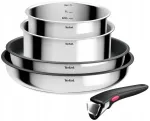 &bdquo;Tefal&ldquo; potikomplekt &bdquo;Ingenio Cook Eat&ldquo;, 5 tk. Roostevaba teras, kleepumatu pinnaga (L881S504)